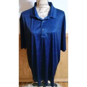 Greg Norman Polo Shirt ML75 Mens 2XL XXL Blue Short Sleeve Outdoor Golf Casual